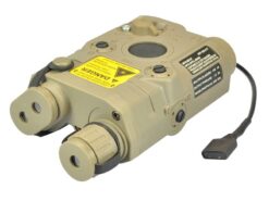 PEQ-15 Battery Box with Red Laser PEQ-15 Battery Box with Red Laser (Tan) airsoft