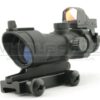 UFC UFC ACOG 4?32 Scope Red/Green Reticle with QD Mount+Mini Reddot (Black) (UFC-JA-5321-BK) airsoft