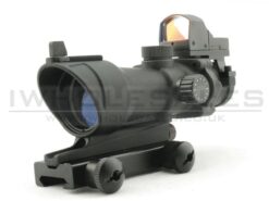 UFC UFC ACOG 4?32 Scope Red/Green Reticle with QD Mount+Mini Reddot (Black) (UFC-JA-5321-BK) airsoft
