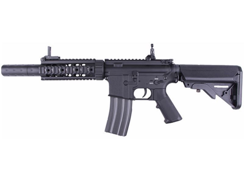 Cyma Cyma M4 AEG (Inbuilt Silencer - Black - CM513) airsoft