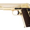 WE WE 1911A Titanium Gold Gas Blowback Pistol (Full metal - Gold) airsoft