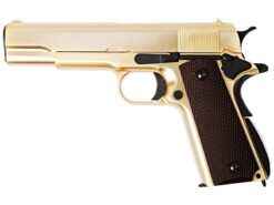 WE WE 1911A Titanium Gold Gas Blowback Pistol (Full metal - Gold) airsoft