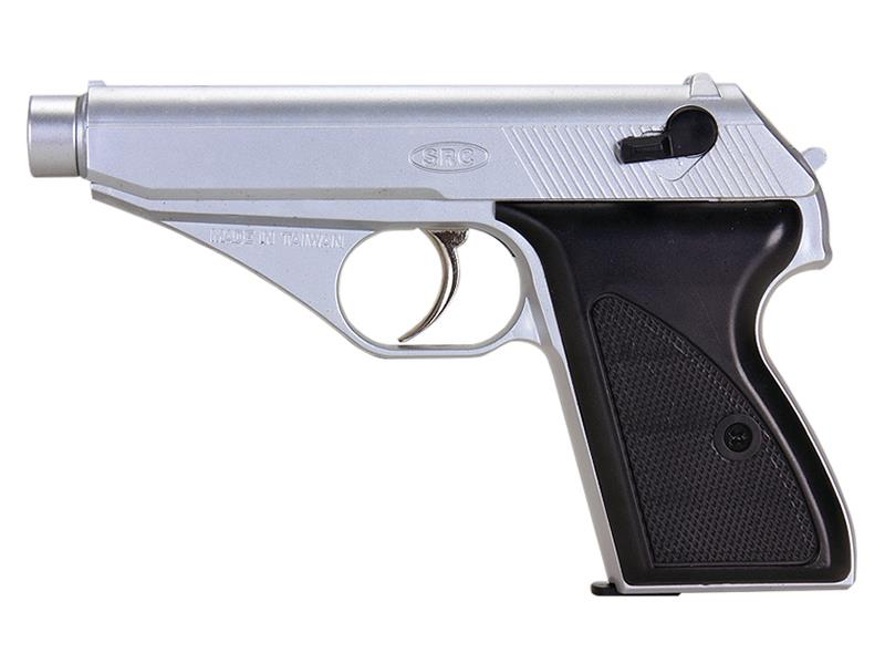 SRC PPK Now Blowback Gas Pistol (Silver - GGH-0402S) airsoft