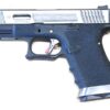 WE Custom 19 Series Pistol Black (Silver Slide and Silver Barrell) (WE-71050) airsoft