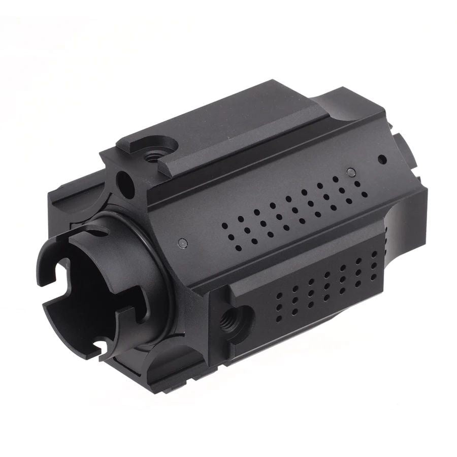 EMG x SAI Jailbreak Muzzle Device with Spitfire Flame Effect Tracer Unit – left-side full view