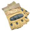 ACM Fingerless Gloves With Nuckle Protection ACM Fingerless Gloves With Nuckle Protection (C:M/E:S - Tan) airsoft