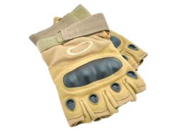 ACM Fingerless Gloves With Nuckle Protection ACM Fingerless Gloves With Nuckle Protection (C:M/E:S - Tan) airsoft