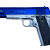 Colt Colt 1911 Dual Tone Spring Pistol (BLUE - Metal Slide - Cybergun - 180131) airsoft