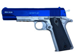 Colt Colt 1911 Dual Tone Spring Pistol (BLUE - Metal Slide - Cybergun - 180131) airsoft
