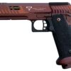 Jag Precision x Taran Tactical JW4 Sand Viper GBBP pistol – left-side full view, CNC slide and 28-round magazine