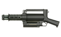 Well Micro Mini Gun AEG WE23-S support rifle – left-side full view