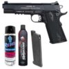 KWA 1911 MK IV PTP pistol bundle – left-side full view with serrations and combat sights
