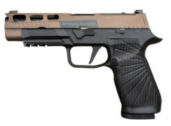 Para Bellum P320 4.7 Pro WC Custom GBB Pistol - black and bronze, left side view