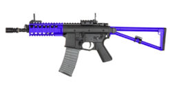 Double Bell Double Bell PDW (Polymer Body - Blue - 808 - Inc. Lipo Battery and Charger) airsoft
