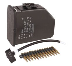 VFC M249 gas magazine air box black – left-side full view