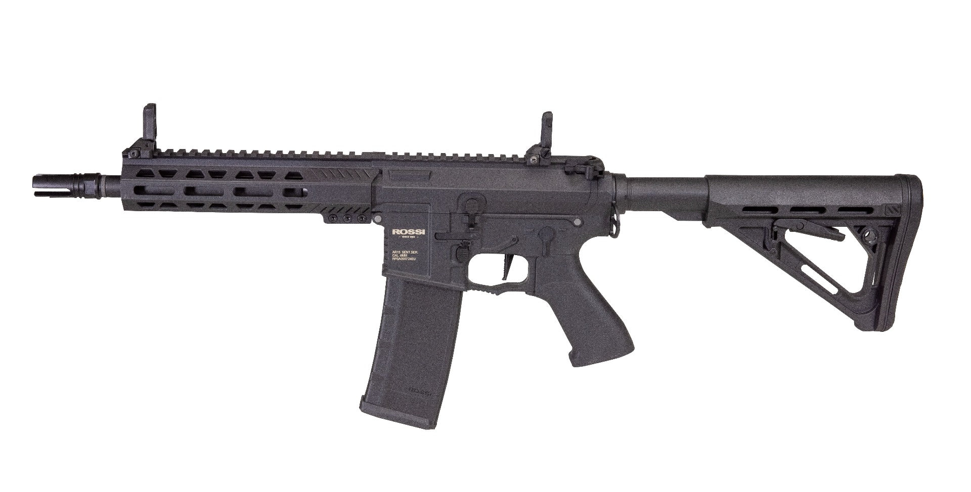 Rossi M4 Sentinel ALPHA ETU rifle – left-side full view, black finish