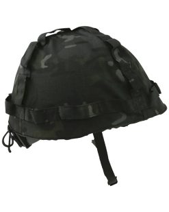 M1 Plastic Helmet with Cover   BTP Black 1
