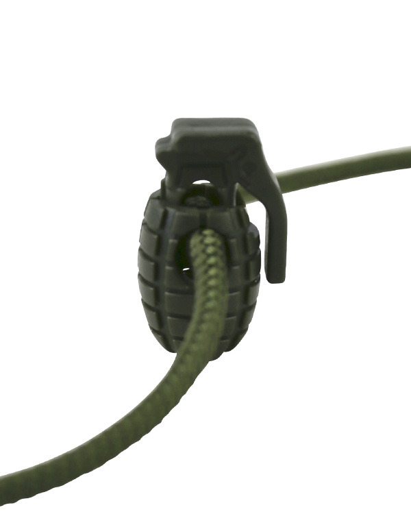 Grenade Cord Stoppers Olive Green 1