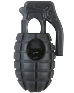 Grenade Cord Stoppers   Gunmetal Grey 2