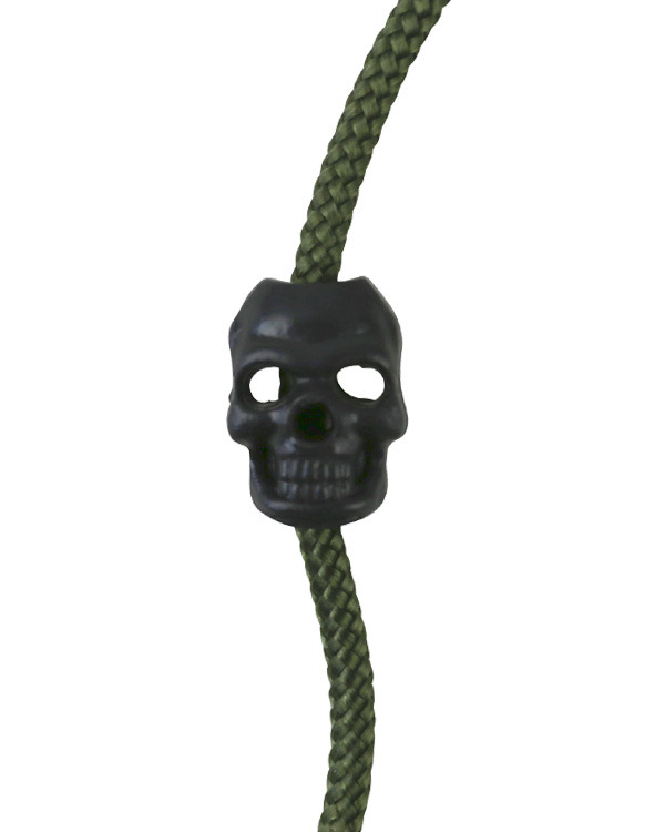 Skull Cord Stoppers Black 1