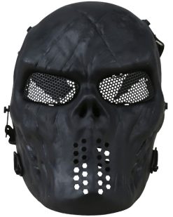 Skull Mesh Mask Black 2
