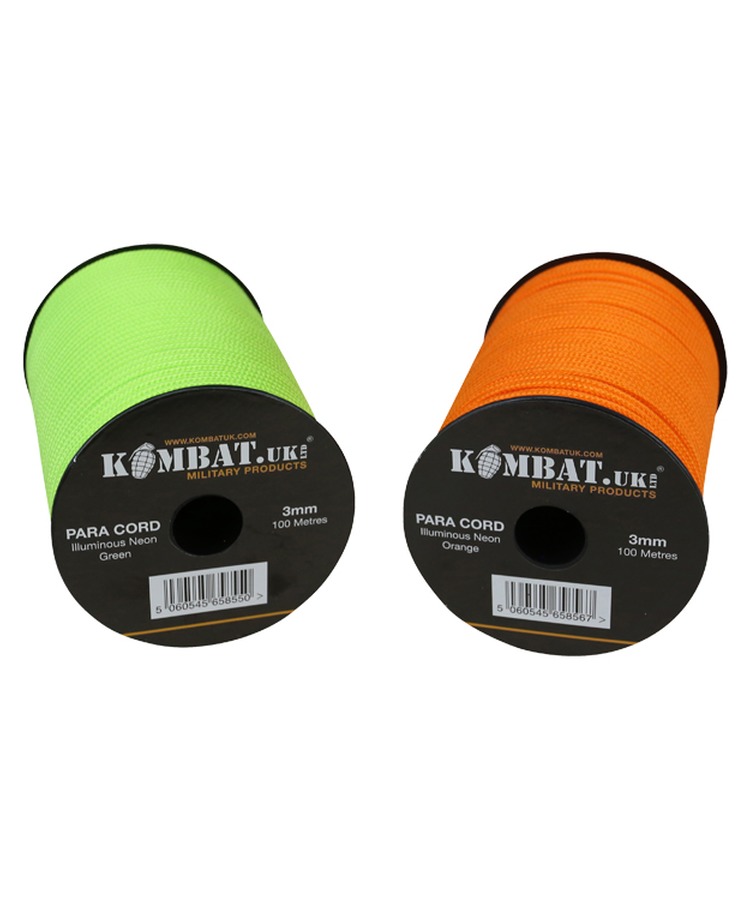 Paracord 100m Reel Neon Orange 2