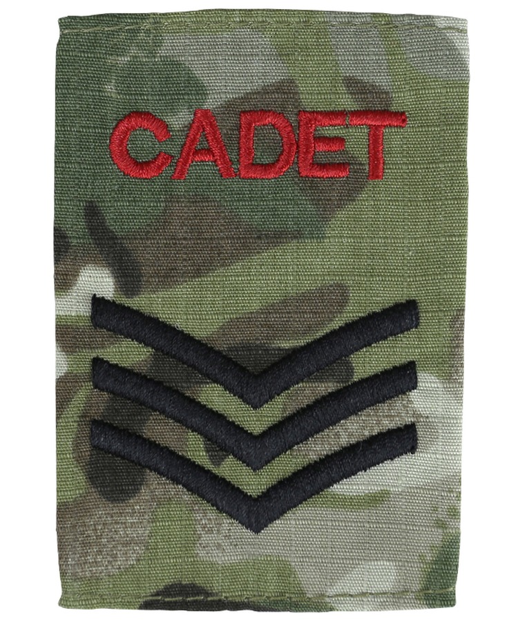 Cadet Rank Slides Sergeant (pair) 1