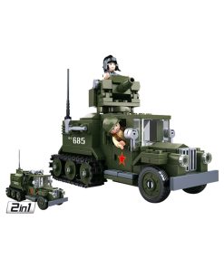 Sluban   B0685 (WWII Allied Half Track 2in1) 1