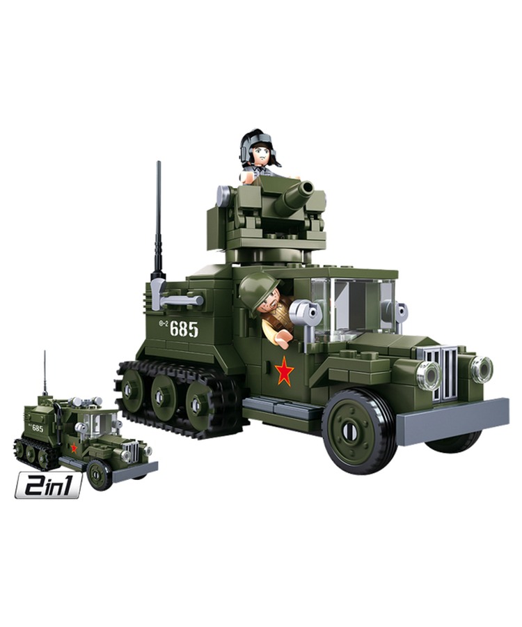 Sluban B0685 (WWII Allied Half Track 2in1) 1