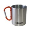 CARABINER Mug Stainless Steel   Silver / Orange 1