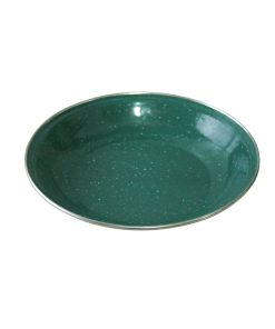 Deluxe ENAMEL SOUP PLATE    Green 1