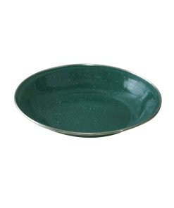 Deluxe ENAMEL SOUP PLATE    Green 2