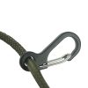 Paracord Carabiners Metal   10 Pack   Black 1