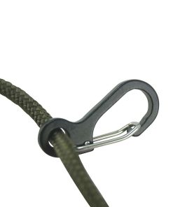 Paracord Carabiners Metal   10 Pack   Black 1