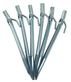 9 Inch Heavy Duty Tent Pegs ( Pack of 6 ) 1