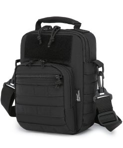 Hex   Stop  Explorer Shoulder Bag   Black 1