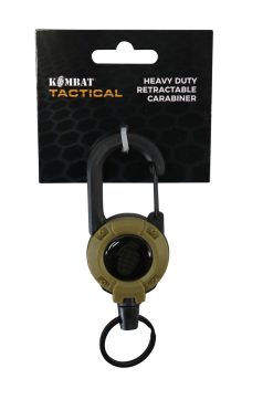 Heavy Duty Retractable Carabiner   Coyote 2