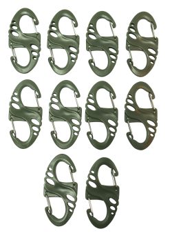 Tactical S-Hooks   Olive Green 2