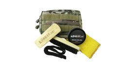 Deluxe Molle Boot Care Kit (Black Polish   Laces) 1