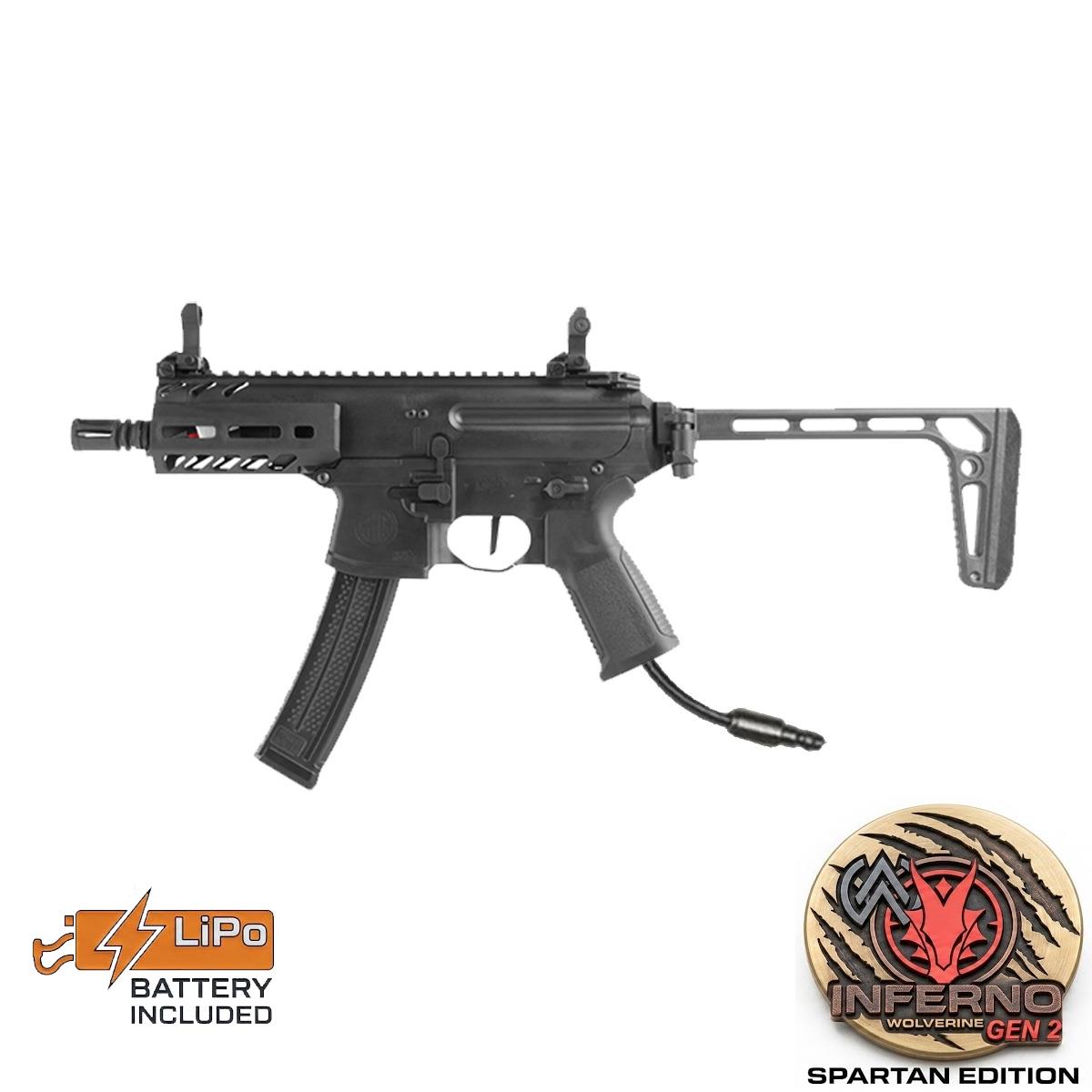 Sig Sauer MPX-K Sportsline AEG rifle with Wolverine INFERNO engine – left-side full view