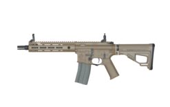 Ares Amoeba Octaarms Pro SR16 AEG rifle tan – left-side full view