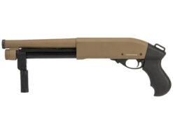 Golden Eagle M870 Tri Shot Gas Shotgun Short Tan airsoft