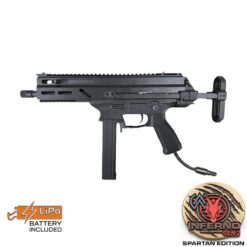 Double Eagle M931A AEG SMG with Wolverine INFERNO Gen 2 engine – left-side full view