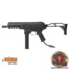 Double Eagle M924 DMP-9 SMG black – left-side full view with Wolverine INFERNO engine installed