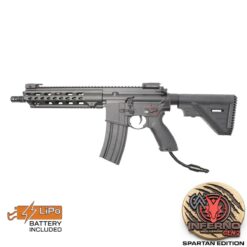 Double Bell M416 Keymod AEG rifle with Wolverine INFERNO Gen 2 engine – left-side full view