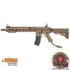 Double Bell M416 AEG rifle tan finish Wolverine INFERNO – left-side full view