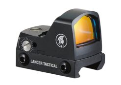 Lancer Tactical Aluminum Micro Red Dot Sight w/ Picatinny & Pistol Mounts - Black airsoft