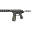 Double Eagle DWS-180 10.5-inch folding gas blowback rifle – left-side full view with side-folding stock extended