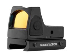 Lancer Tactical Compact Red Dot Reflex Sight w/ Rubberized Controls - Black airsoft