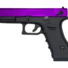 Huntsman Tactical H18c Metal Slide GBB Pistol Purple with Case airsoft